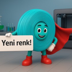 UZARAS 1.75 mm Maldivian Blue PLA Plus Filament 1000Gr UZARAS 1.75 mm Maldivian Blue PLA Plus Filament 1000Gr