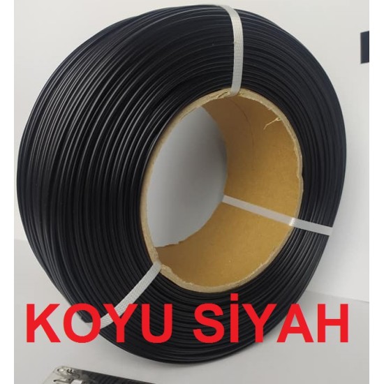 UZARAS 1.75mm Yeni Siyah Pla Plus™ Filament 1000gr Ekonomik