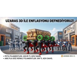 UZARAS ™ 1.75 mm Solid KahveRengi Pla Filament 1000gr Ams Uyumlu