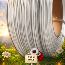 UZARAS ™ 1.75 mm Solid Beyaz Pla Filament 1000gr Ams Uyumlu