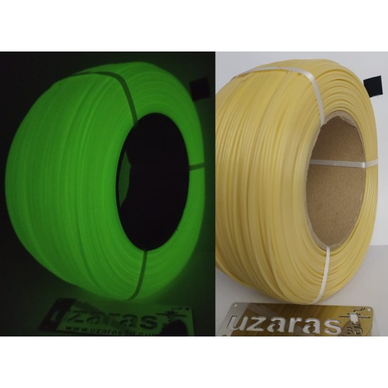 UZARAS ™ 1.75mm Yeşil Gece Parlayan Pla Filament 1000Gr Profesyonel