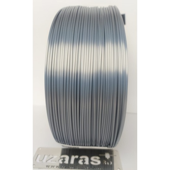 UZARAS ™ 1.75 mm Silver Glint Pla Plus ™ Filament 1000gr Tam Parlak Lüx