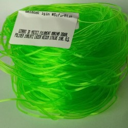 UZARAS 1.70mm Flex TPU 25D Shore Light Green Dökme Filament 250gr Yumuşak