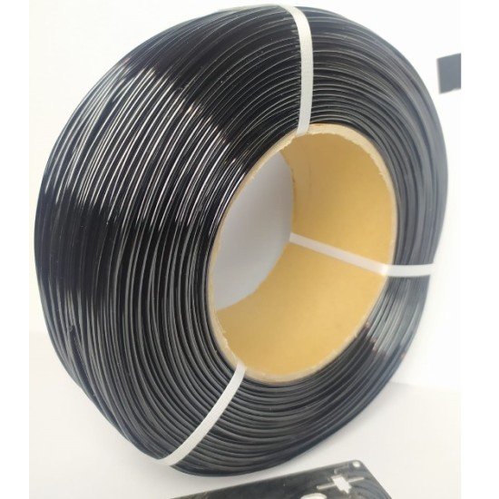 UZARAS ™ 1.75mm TPU Polycaprolactone 60D Shore Siyah Filament 1000Gr