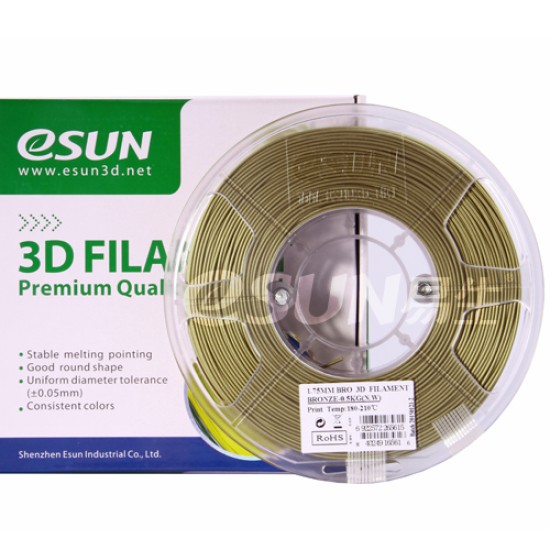 Esun 1.75 mm Bronze - Bronz Filament 500 GR